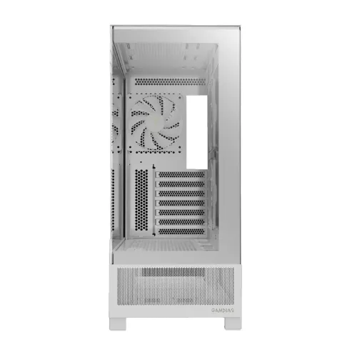 CASE GAMDIAS ATLAS M1 WHITE – MID TOWER| 3 FAN ARGB PWM| FULL WHITE | GPU 410MM